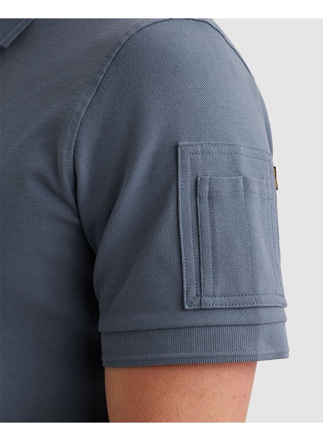 PPSS2602899 5052 PME Legend Short sleeve polo American Classic Bijou Blue