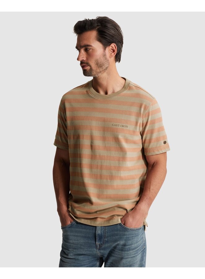 CTSS2603569 8023 Cast Iron Short sleeve r-neck regular fit peached jersey Aluminum