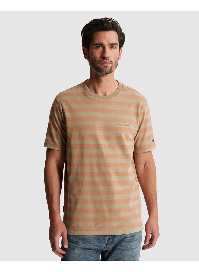 CTSS2603569 8023 Cast Iron Short sleeve r-neck regular fit peached jersey Aluminum