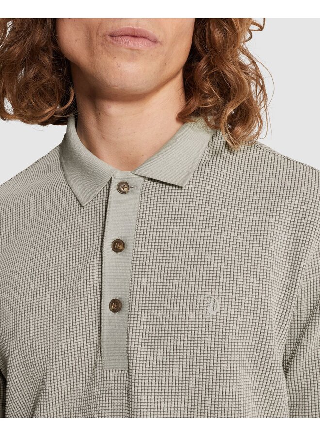 CPSS2603852 9105 Cast Iron Short sleeve r-neck regular fit two tone waffle Belgain Block