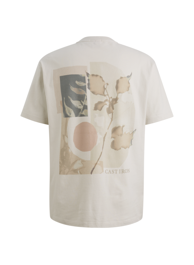 CTSS2603512 7178 Cast Iron Short sleeve r-neck relaxed fit peached jersey White Onyx