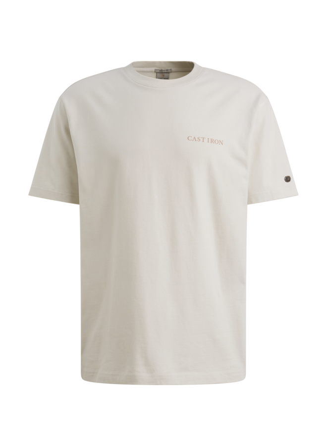 CTSS2603512 7178 Cast Iron Short sleeve r-neck relaxed fit peached jersey White Onyx