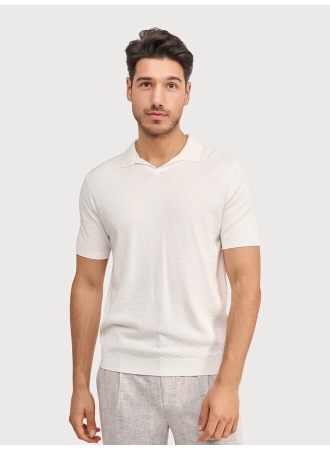 KBIS26-M16 Blue Industry polo OFF WHITE