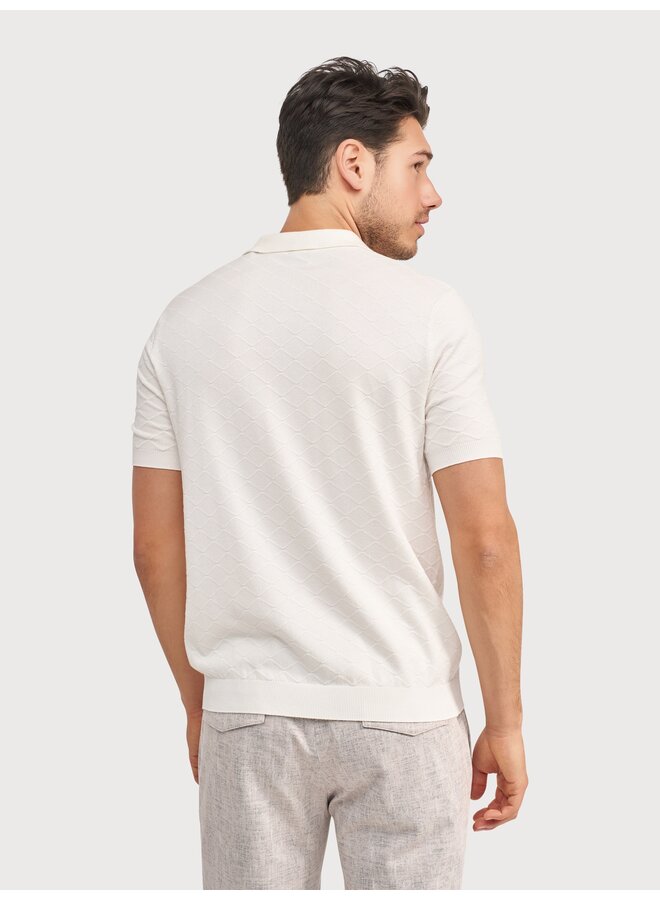 KBIS26-M16 Blue Industry polo OFF WHITE