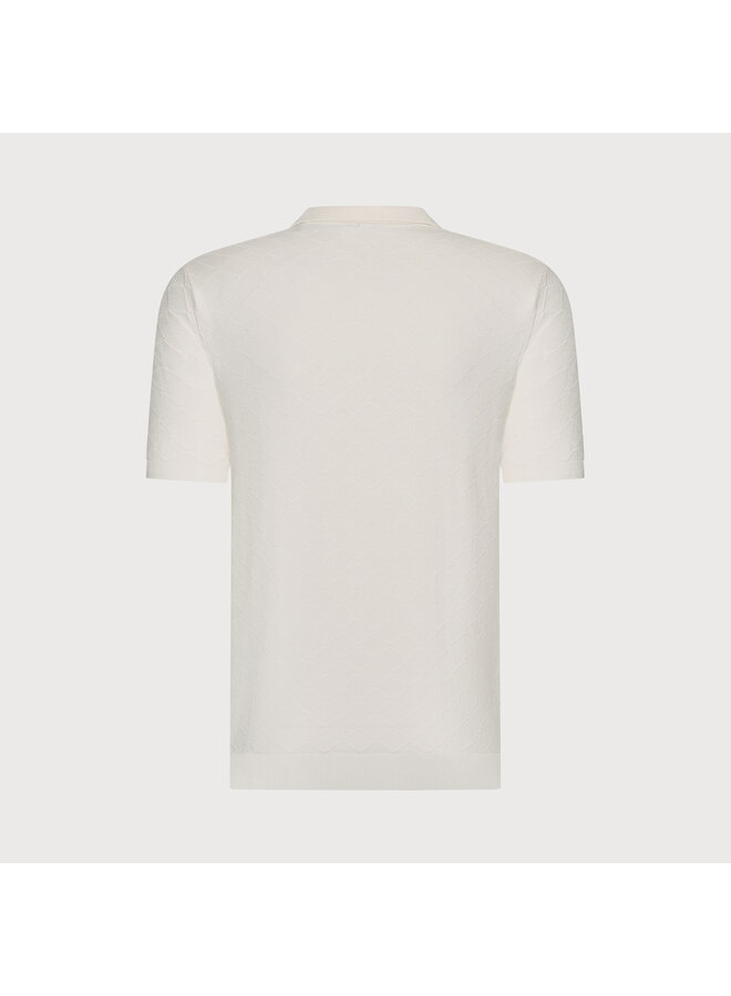 KBIS26-M16 Blue Industry polo OFF WHITE