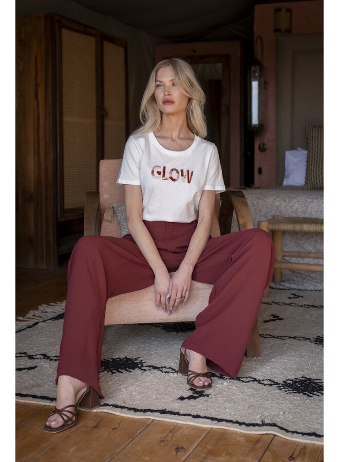 62084-41 010 Geisha T-shirt glow off-white/light pink