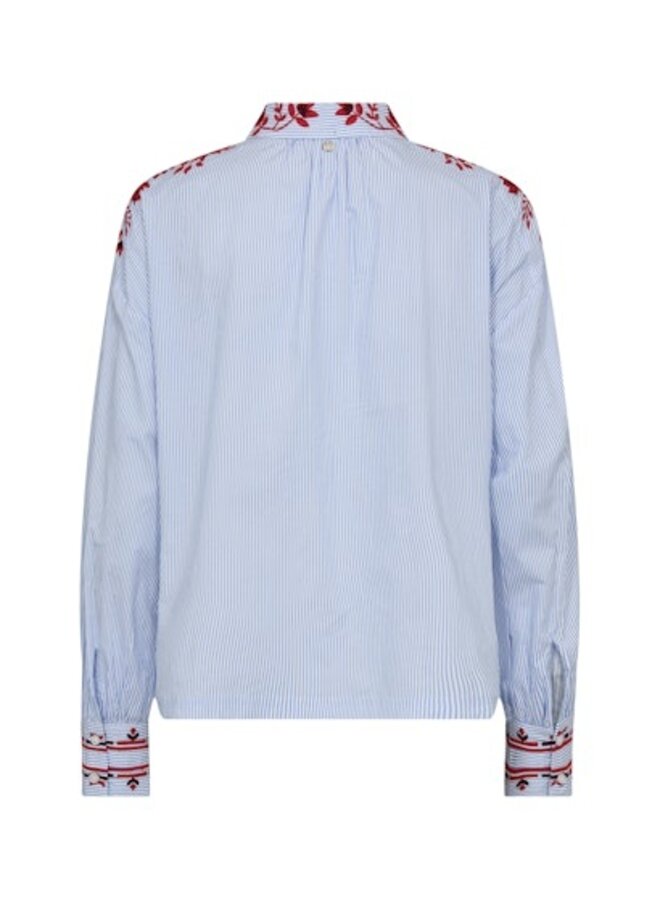 178550 835 MosMosh MMOsmo Stripey Shirt Brunnera Blue