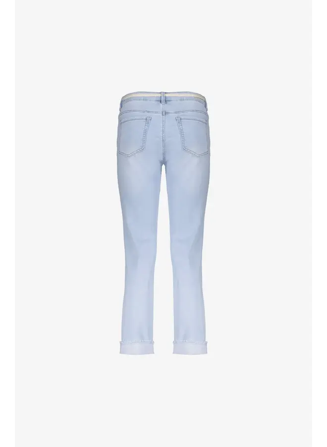HELEN 835 Geisha Jeans turn-up stonebleach denim