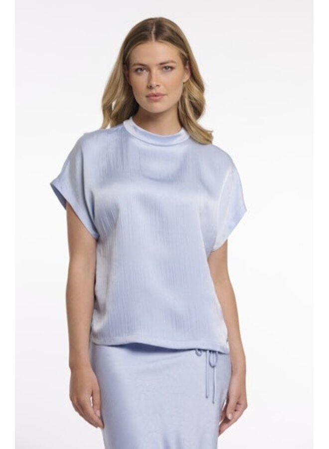 Esai.7002622 Rino & Pelle Short sleeve top with high neck  Light blue