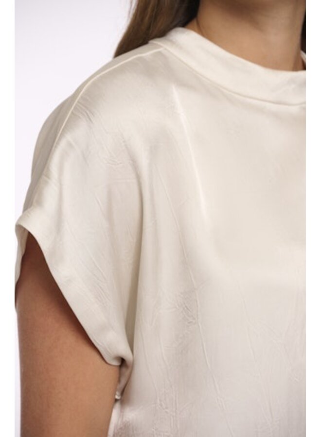 Esai.7002622 Rino&Pelle Short sleeve top with high neck  Birch