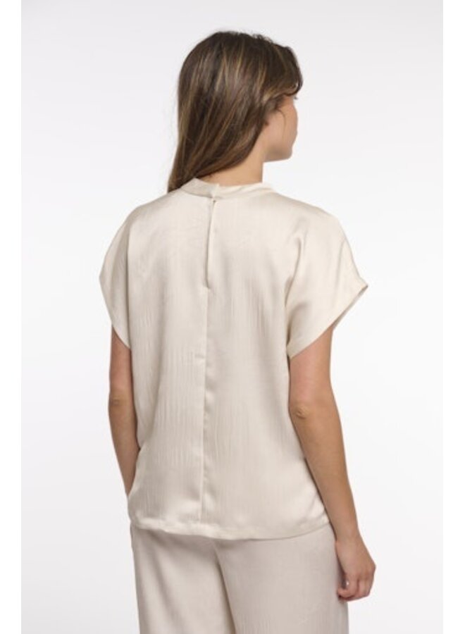 Esai.7002622 Rino&Pelle Short sleeve top with high neck  Birch