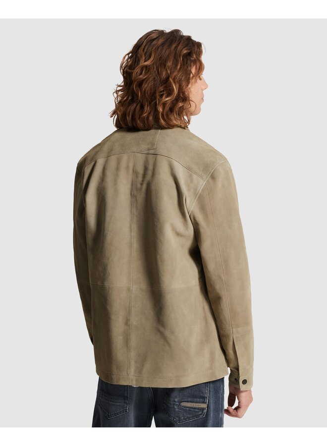 CSI2602216 6478 Cast Iron LONG SLEEVE SHIRT Suede Dried Sage