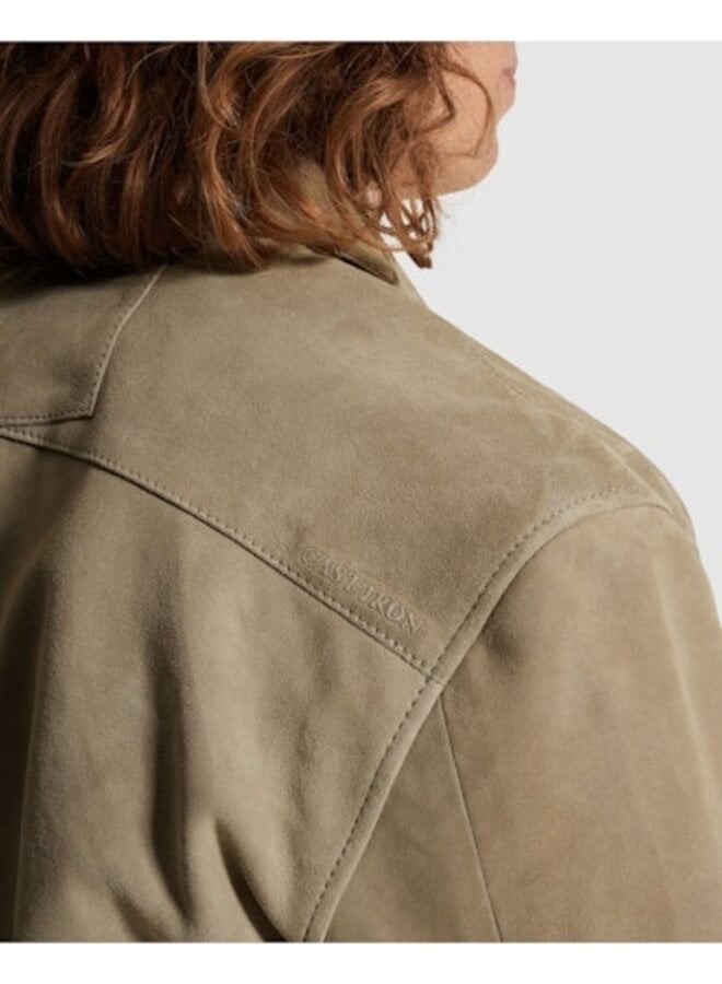 CSI2602216 6478 Cast Iron LONG SLEEVE SHIRT Suede Dried Sage