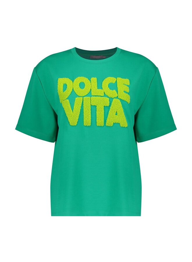 62090-41 515 Geisha Sweat scuba toweling emerald/lime