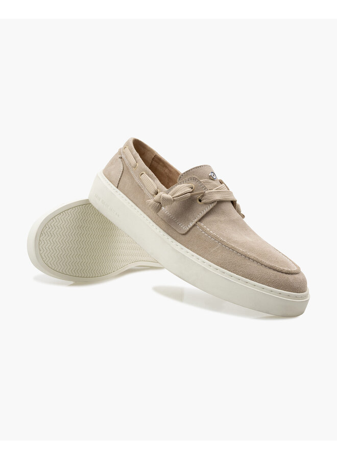 BI261170 102 Blue Industry shoes Marina Deck Suede Offwhite