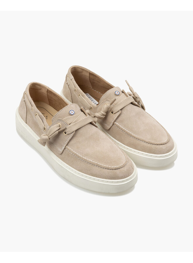 BI261170 102 Blue Industry shoes Marina Deck Suede Offwhite