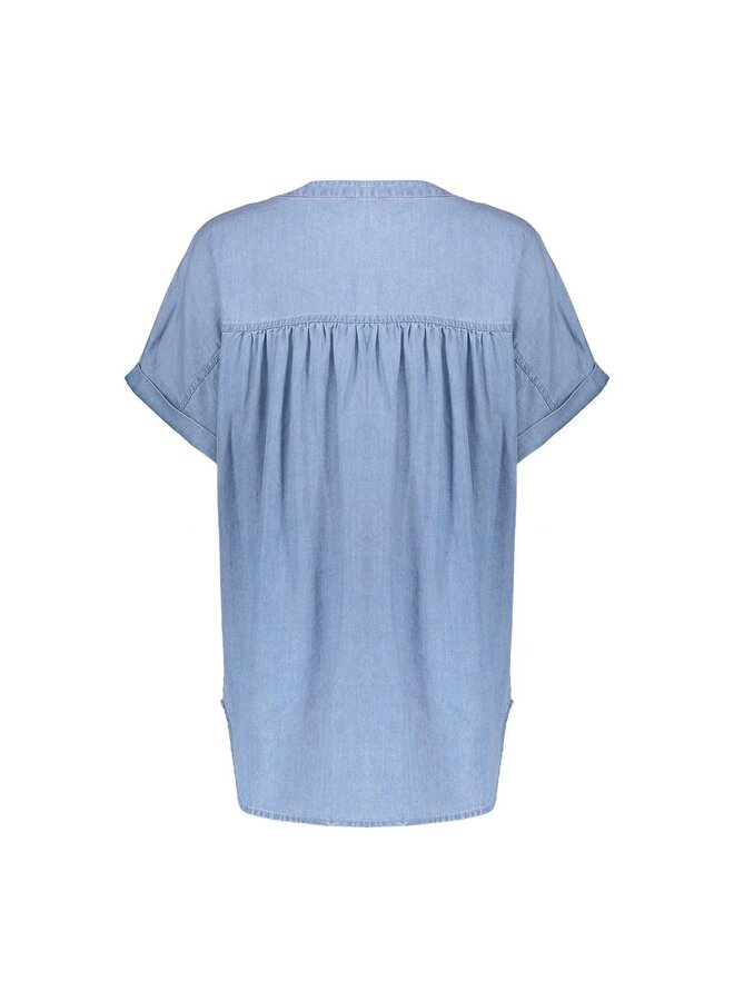 SUZE 830 Geisha Top lyocell ropes bleached denim