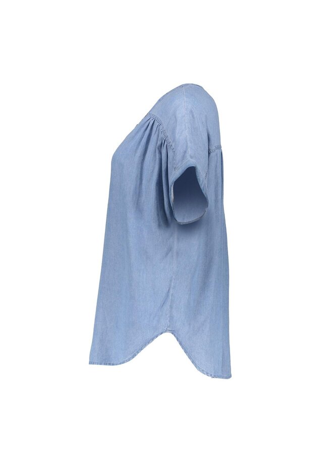 SUZE 830 Geisha Top lyocell ropes bleached denim