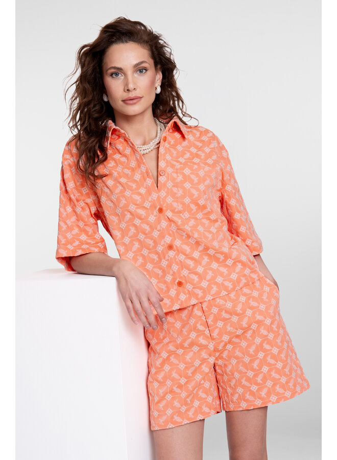 65042-14 217 Geisha Jacket embroidery melon