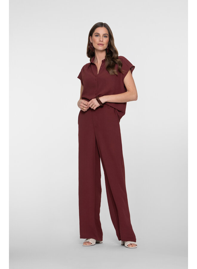 63140-21 481 Geisha Blouse crinckle cherry