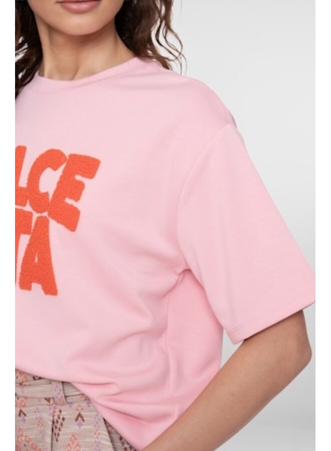 62090-41 422 Geisha Sweat scuba toweling light pink/orange