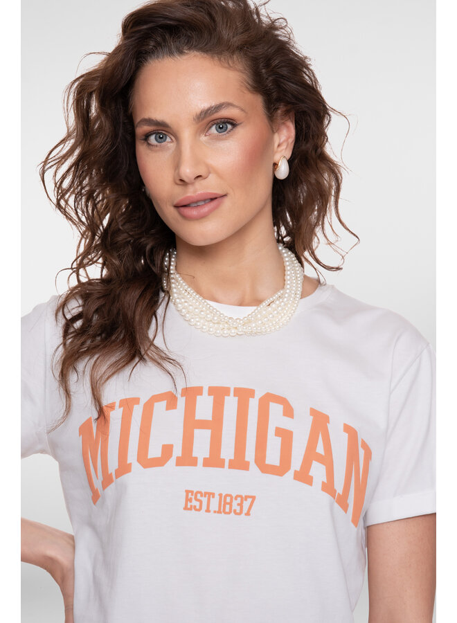 62088-41 010 Geisha T-shirt puff Michigan off-white/peach