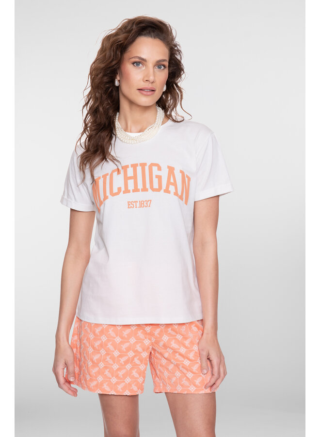 62088-41 010 Geisha T-shirt puff Michigan off-white/peach