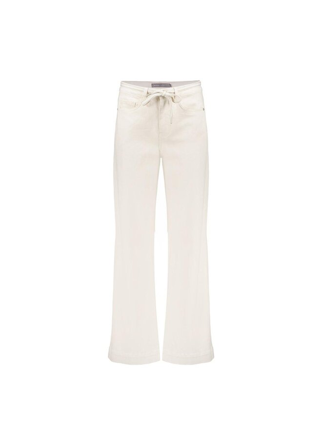 61013-10 718 Geisha Jeans wide linen mix ecru raw linen mix