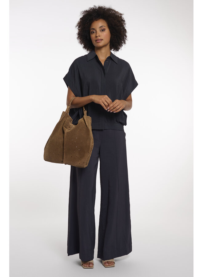 Sima.1002621 Rino&Pelle Bag with perforation details   Cognac