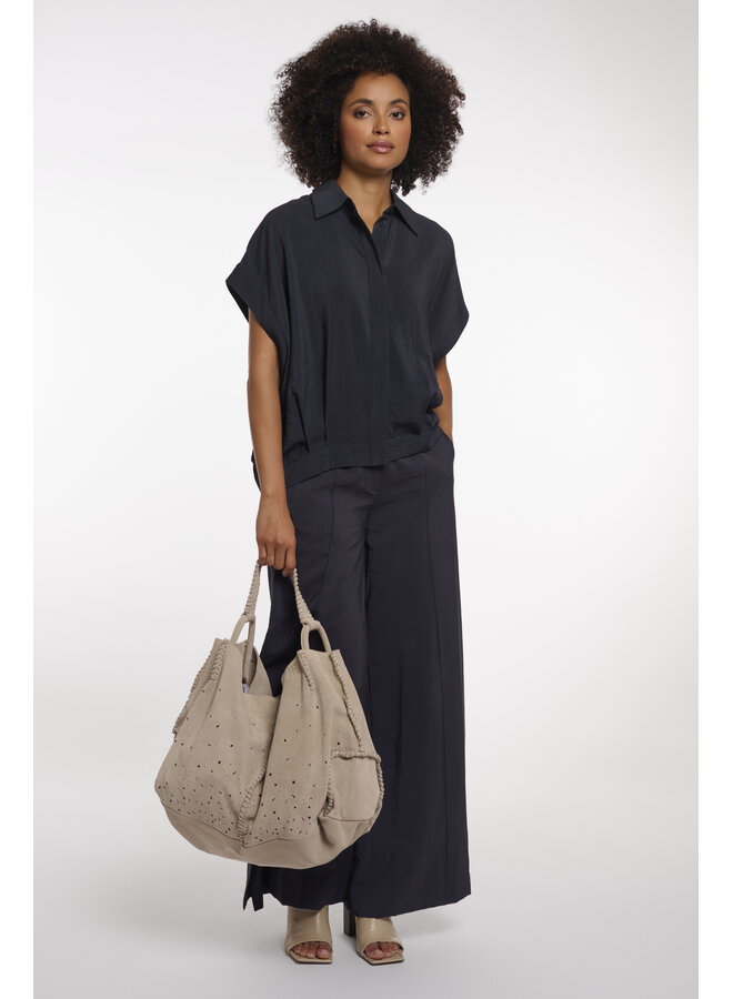 Hauke.1002621 Rino&Pelle Bag with perforation details Light beige