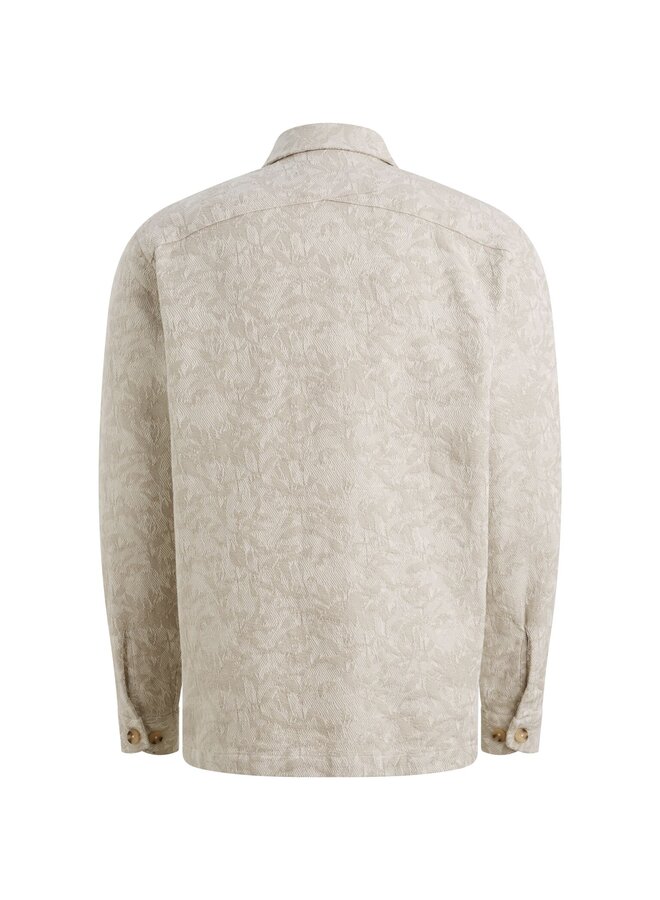 CSI2603226 7178 Cast Iron LONG SLEEVE SHIRT Jacquard 2 tone White Onyx