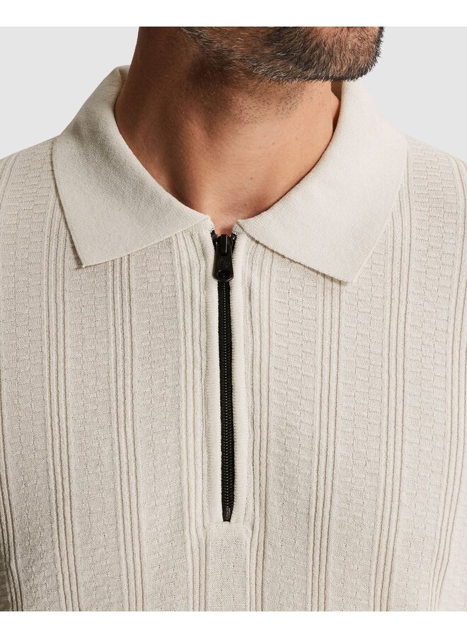 CPSS2603855 7178 Cast Iron Short sleeve polo regular fit soso stretch White Onyx