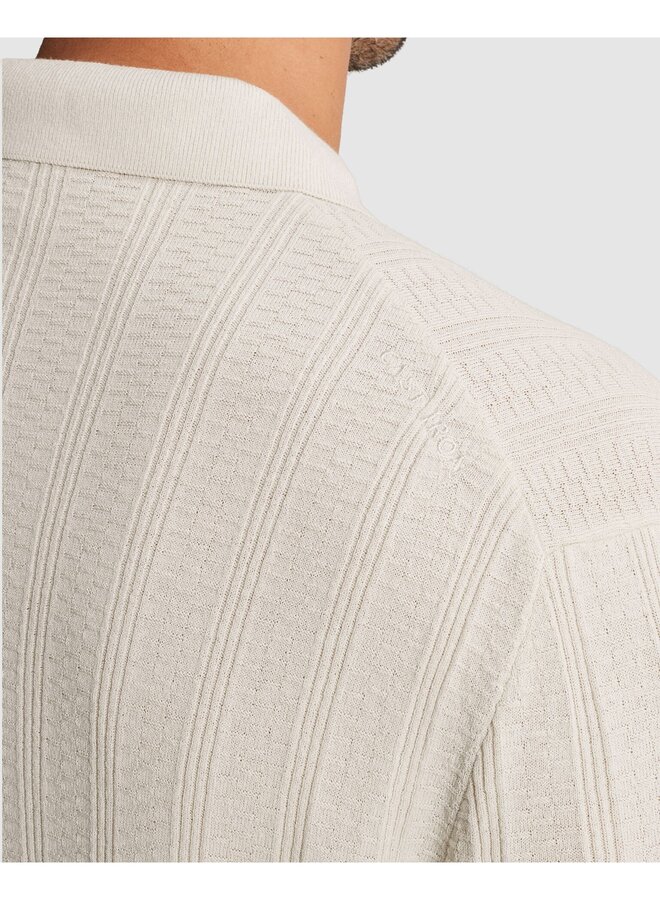 CPSS2603855 7178 Cast Iron Short sleeve polo regular fit soso stretch White Onyx