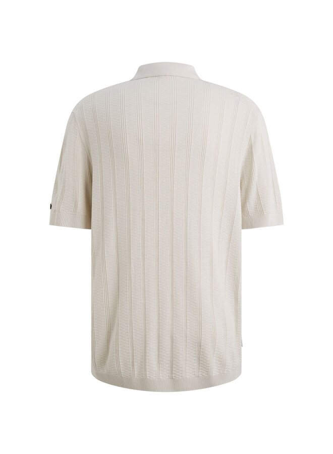 CPSS2603855 7178 Cast Iron Short sleeve polo regular fit soso stretch White Onyx