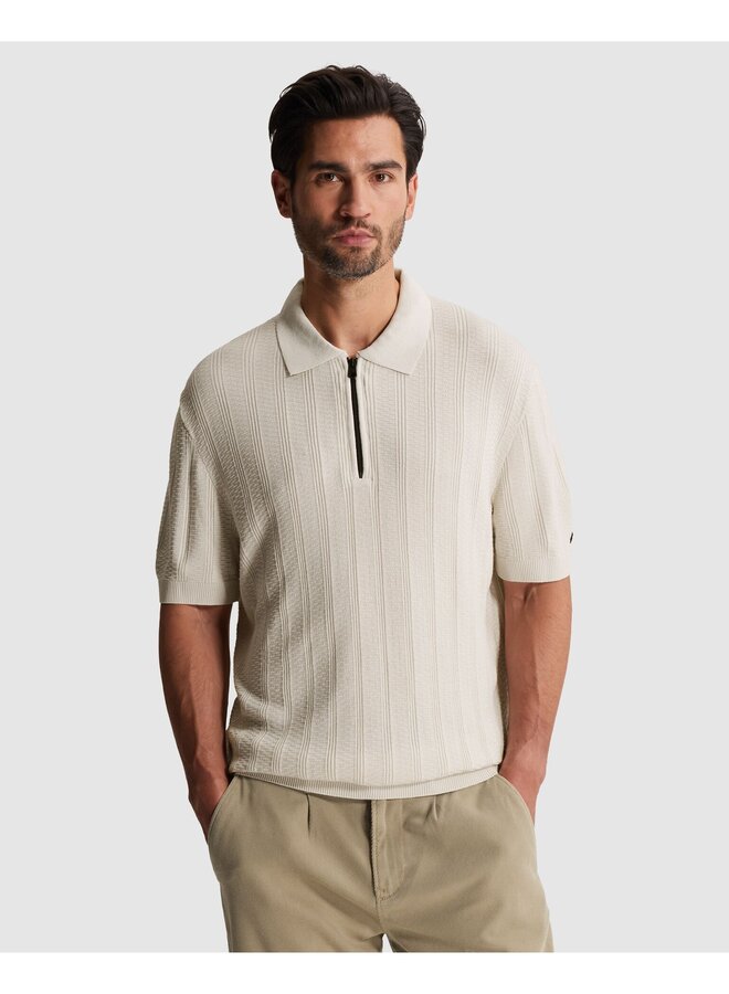 CPSS2603855 7178 Cast Iron Short sleeve polo regular fit soso stretch White Onyx