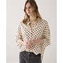 2s3434-12390 122 Summum Blouse Blury dots  Ivory