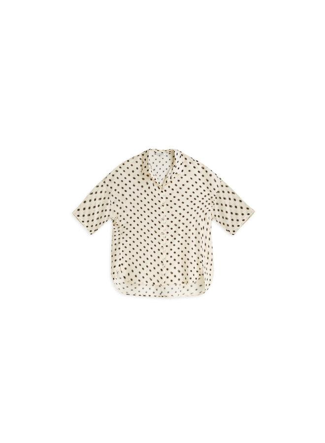 2s3434-12390 122 Summum Blouse Blury dots  Ivory