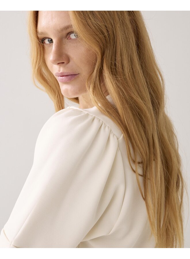 3s5249-30606 122 Summum Top Soft scuba  Ivory