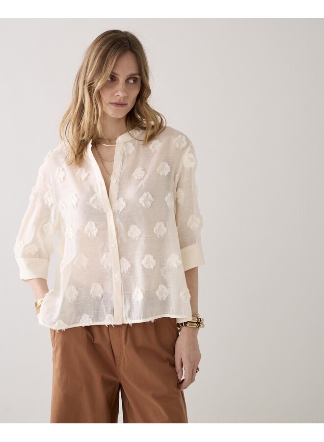 2s3410-12413 122 Summum Blouse 3D new  Ivory