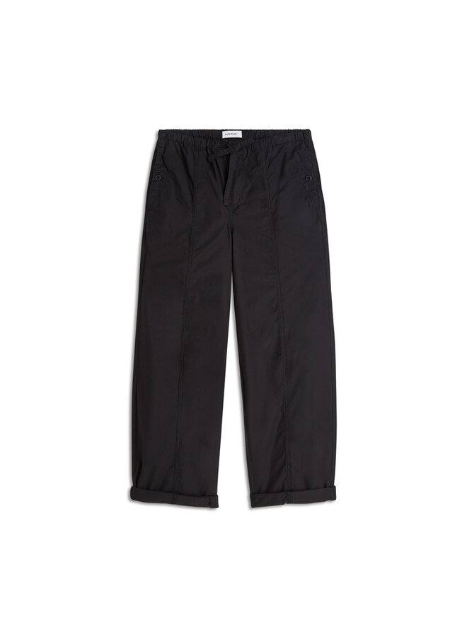 4s2916-12405 990 Summum Loose pant Breezy cotton canvas  Black