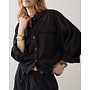1s1290-12405 990 Summum Batwing jacket Breezy cotton canvas  Black