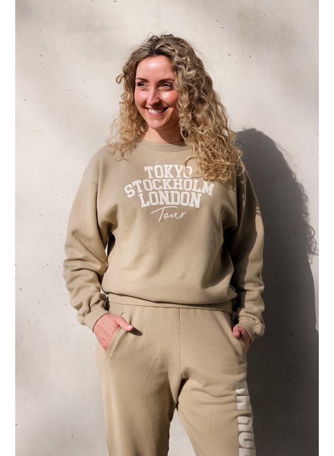 S26F1827 640-05 Penn & Ink Sweater print pepper ecru