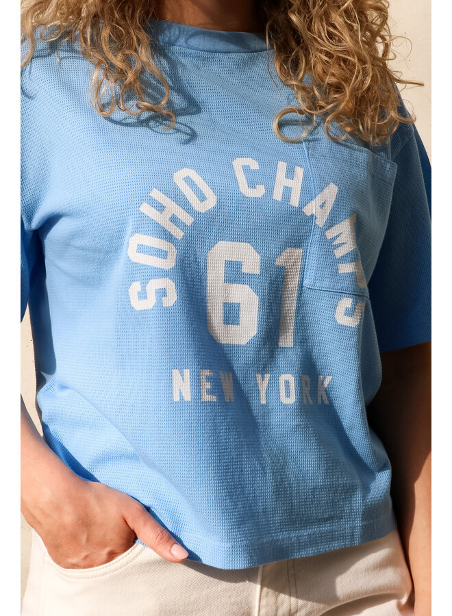 S26F1839 478-01 Penn en Ink T-shirt print ciel white