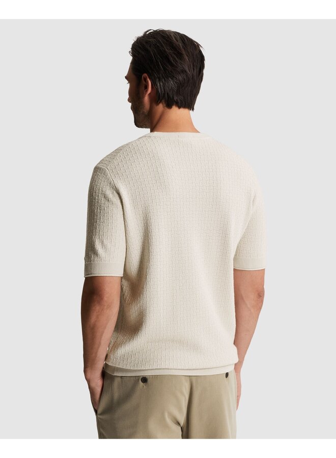 CTSS2603505 7178 Cast Iron Short sleeve r-neck regular fit cotton modal White Onyx