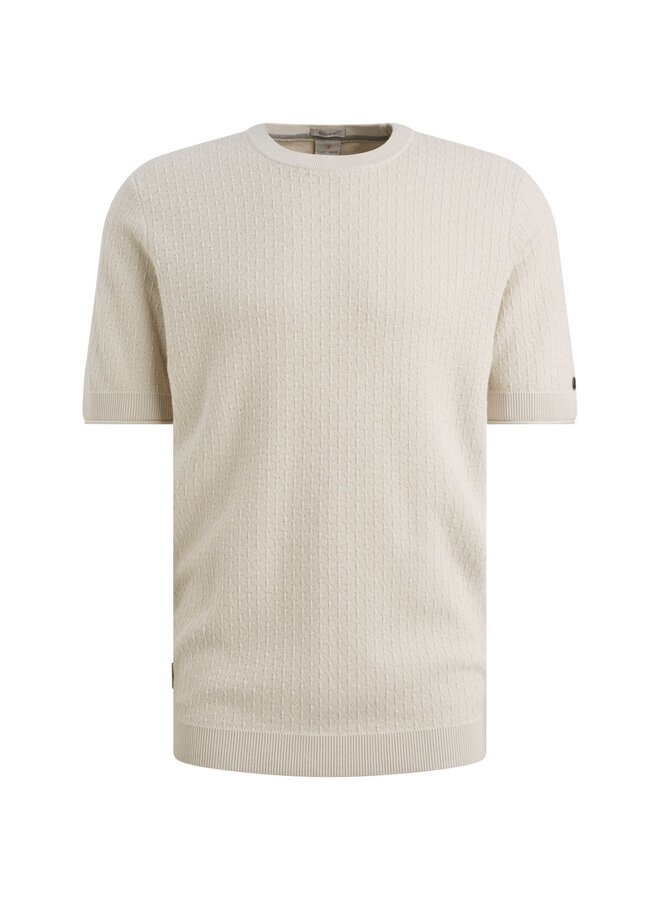 CTSS2603505 7178 Cast Iron Short sleeve r-neck regular fit cotton modal White Onyx