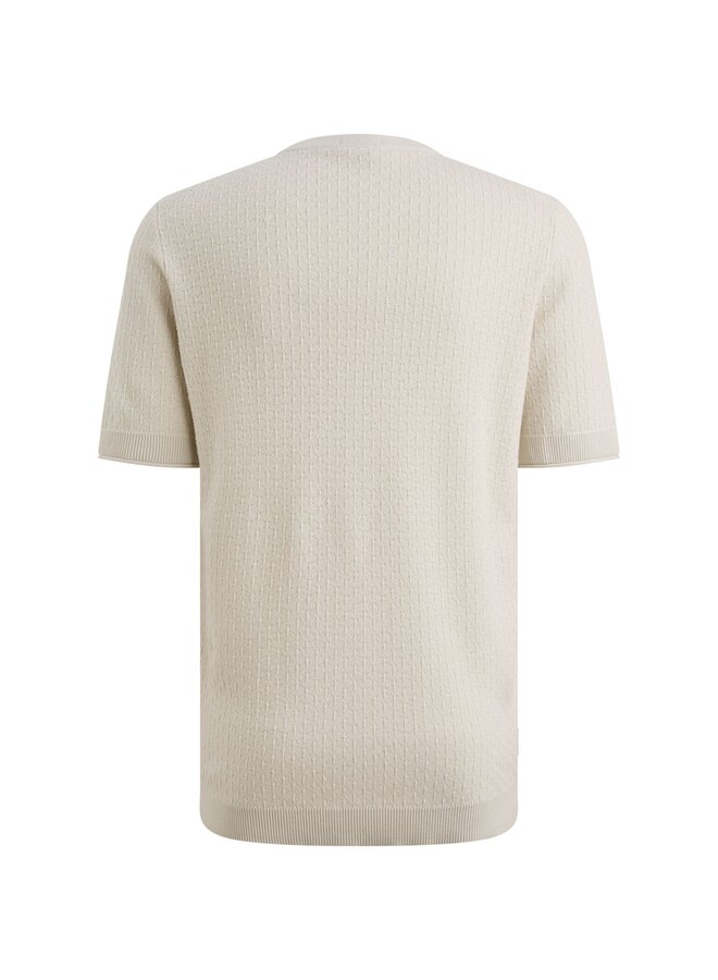 CTSS2603505 7178 Cast Iron Short sleeve r-neck regular fit cotton modal White Onyx