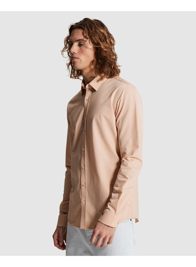 CSI2603220 7126 Cast Iron LONG SLEEVE SHIRT Twill Jersey 2 tone Cameo Rose