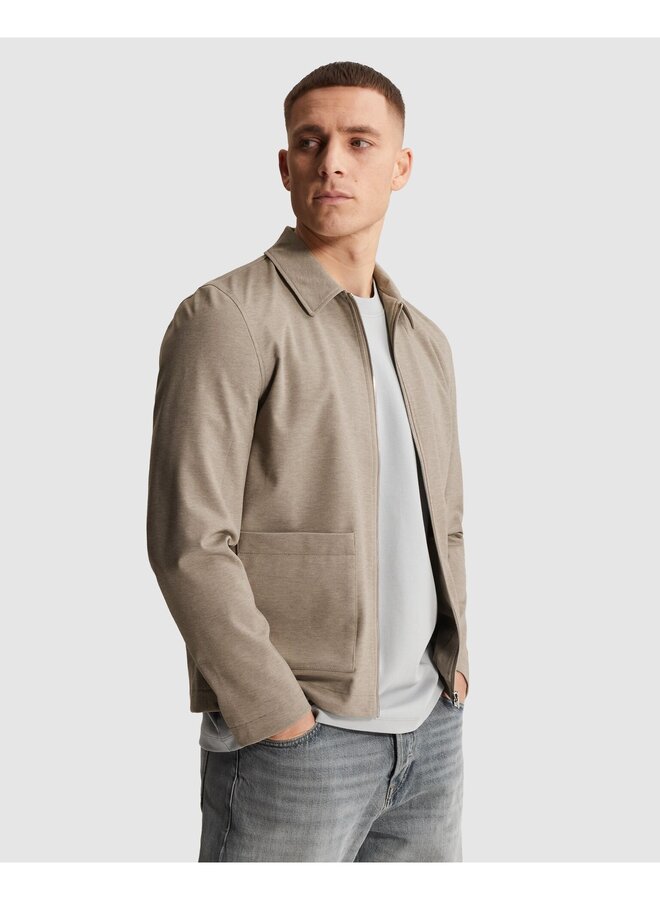 CBL2603158 8023 Cast Iron Blazer Jacket Fancy stretch Shacket Aluminum