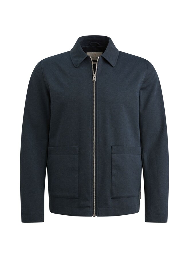 CBL2603158 5442 Cast Iron Blazer Jacket Fancy stretch Shacket Sea Storm