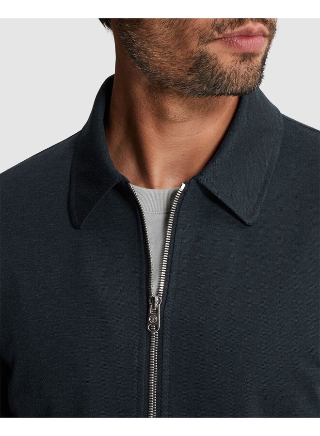 CBL2603158 5442 Cast Iron Blazer Jacket Fancy stretch Shacket Sea Storm